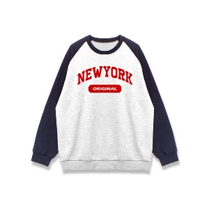 자체제작 기획 남녀공용 가을 오버핏 나그랑 티셔츠 뉴욕 맨투맨
